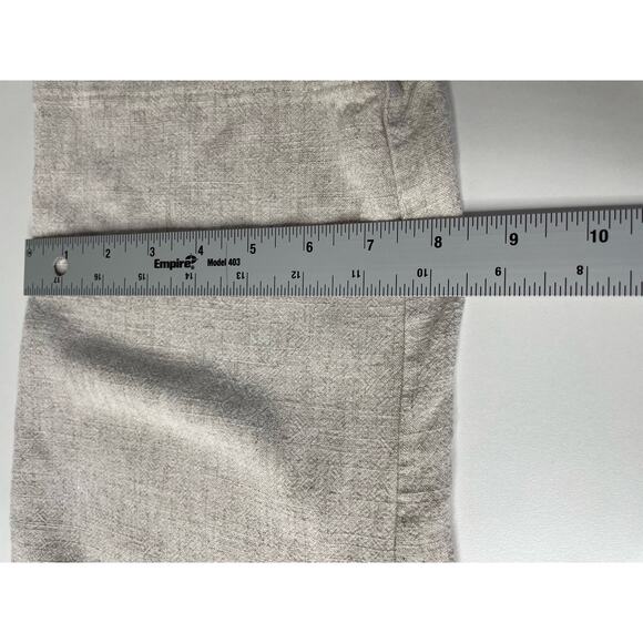 Monteau Ruched Keyhole Jumpsuit Cropped Straight Leg Cream Beachy Cottage Small - Picture 10 of 12